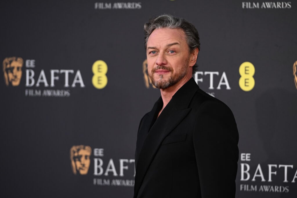 James McAvoy attends the 2025 EE BAFTA Film Awards at The Royal Festival Hall on February 16, 2025 in London, England.