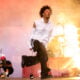 d4vd performs at the Gobi Tent during the 2025 Coachella Valley Music and Arts Festival at Empire Polo Club on April 11, 2025 in Indio, California.