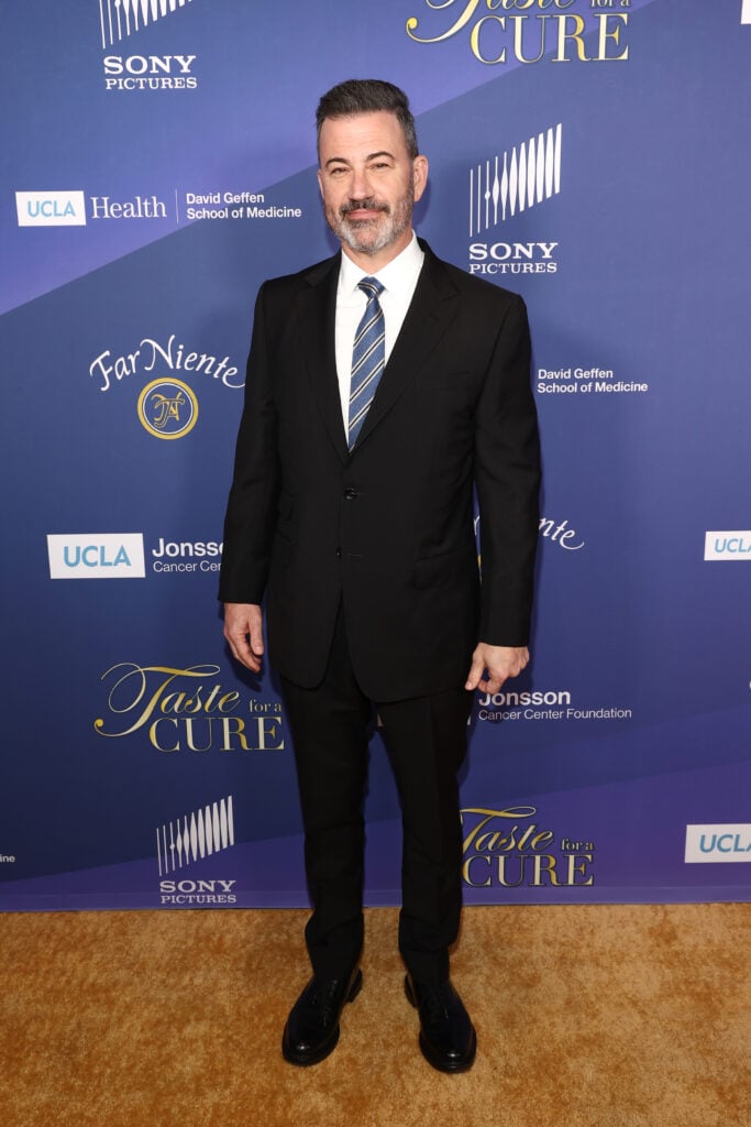 Jimmy Kimmel attends the 28th Annual UCLA Jonsson Cancer Center Foundation's "Taste For A Cure" event at Beverly Wilshire, A Four Seasons Hotel on May 02, 2025 in Beverly Hills, California. 