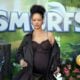 Rihanna attends the "Smurfs" U.S. Premiere at Paramount Pictures Studios on July 13, 2025, in Los Angeles, California.