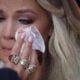 Erika Kirk wipes away tears during the memorial service for her husband, political activist Charlie Kirk at State Farm Stadium on September 21, 2025 in Glendale, Arizona. Kirk, the CEO and co-founder of Turning Point USA, was shot and killed on September 10th while speaking at an event during his "American Comeback Tour" at Utah Valley University.