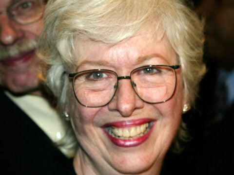 Actress Polly Holiday arrives at the play opening of 