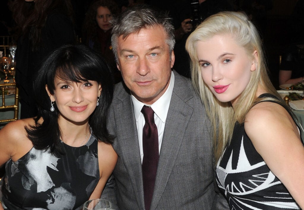 Host Hilaria Baldwin, actor Alec Baldwin, and model Ireland Baldwin attend the 5th annual Inspire! gala hosted by Bent On Learning on January 29, 2014 in New York City. 