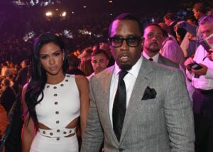 Model Cassie Ventura (L) and recording artist Sean "Puff Daddy" Combs arrive at "Mayweather VS Pacquiao" presented by SHOWTIME PPV And HBO PPV at MGM Grand Garden Arena on May 2, 2015 in Las Vegas, Nevada.