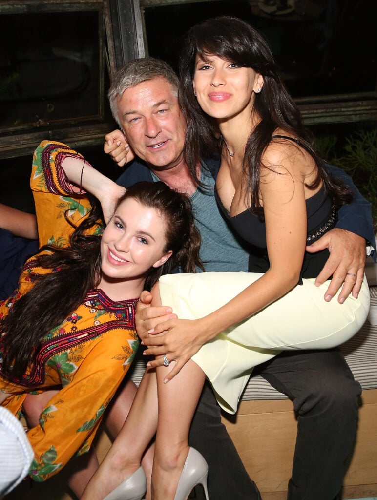 Alec Baldwin, Hilaria Baldwin and Ireland Baldwin attend the "Mission: Impossible - Rogue Nation" Special Screening Hosted By Alec Baldwin, After Party, at Blue Parrot on July 24, 2015 in East Hampton, New York. 