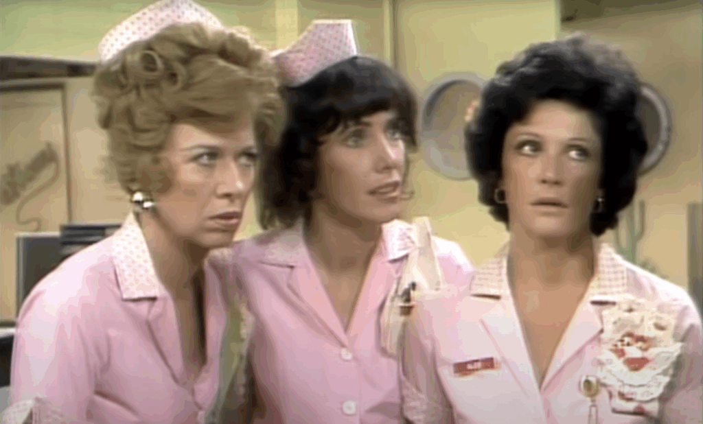 Polly Holliday as Flo on the sitcom 'Alice.'