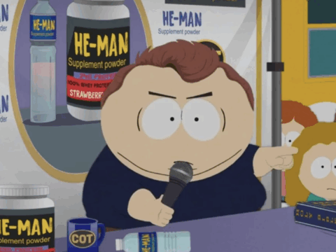 Cartman as a Charlie Kirk-like figure on South Park.