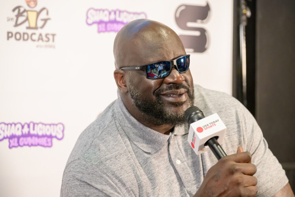 Shaquille O'Neal in April 2025.