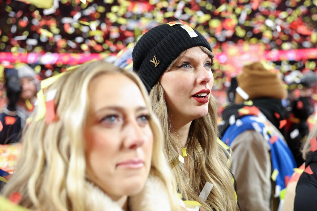 Brittany Mahomes y Taylor Swift en enero de 2025.