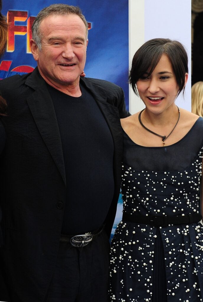 Robin Williams and Zelda Williams in 2011.