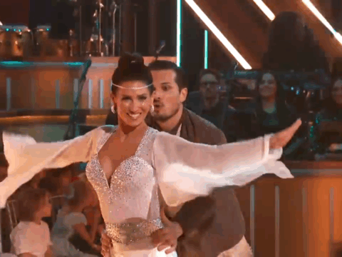 Hilaria Baldwin on DWTS in October 2025.