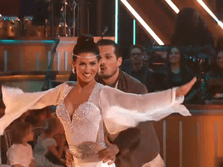Hilaria Baldwin on DWTS in October 2025.