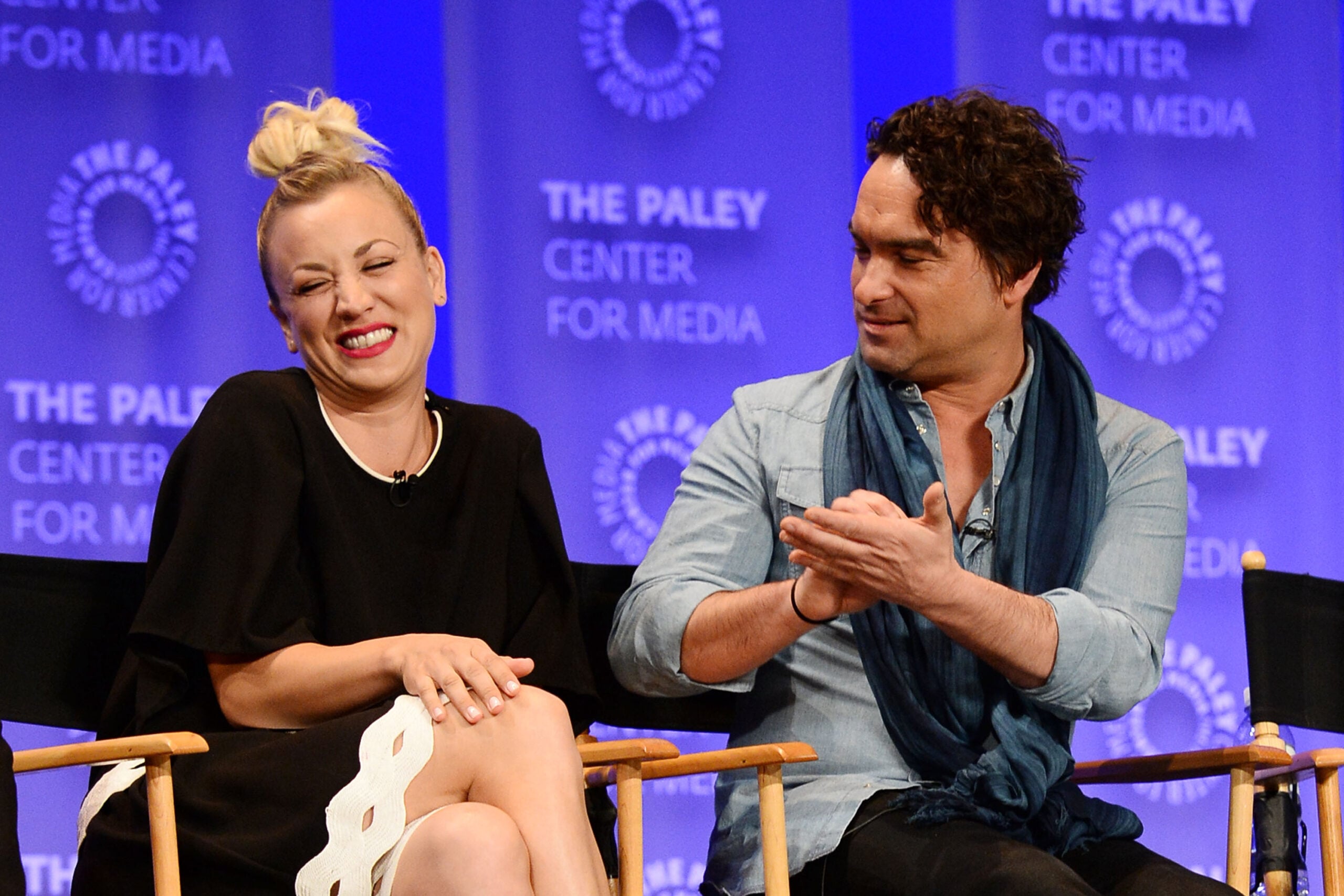 Kaley Cuoco and Johnny Galecki in May 2016.