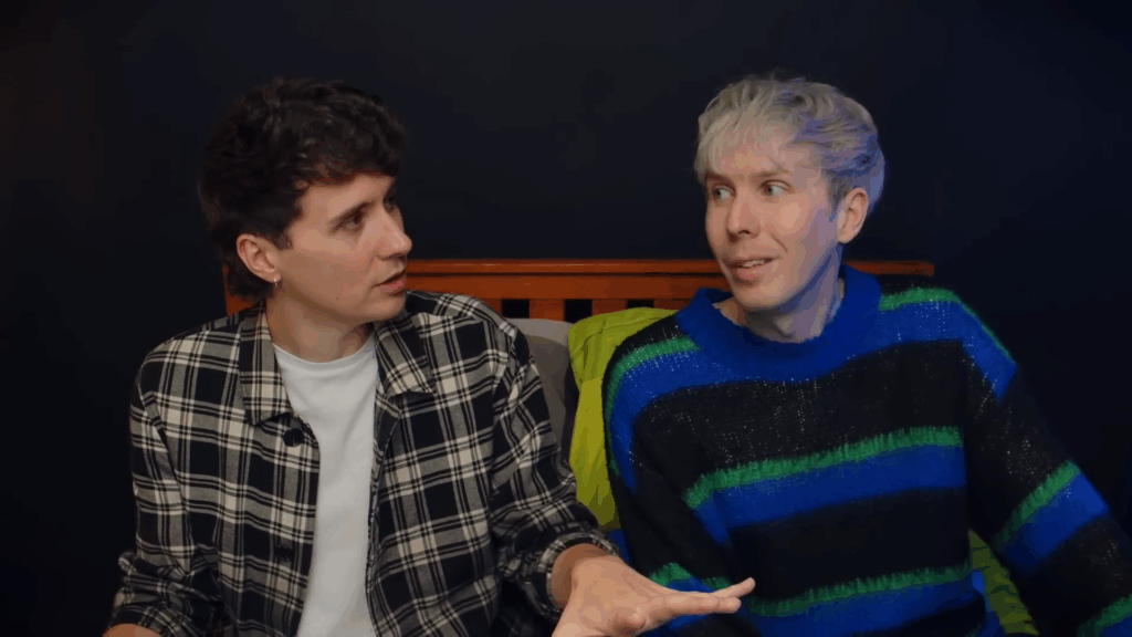 Dan Howell and Phil Lester in October 2025.