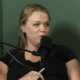 Maddie Brown on a podcast.