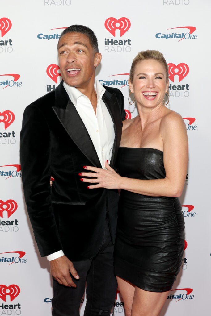 T.J. Holmes and Amy Robach in December 2023.