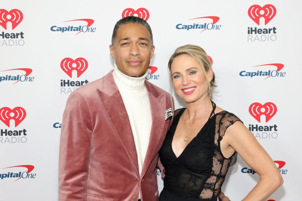 T.J. Holmes and Amy Robach on December 13, 2024.