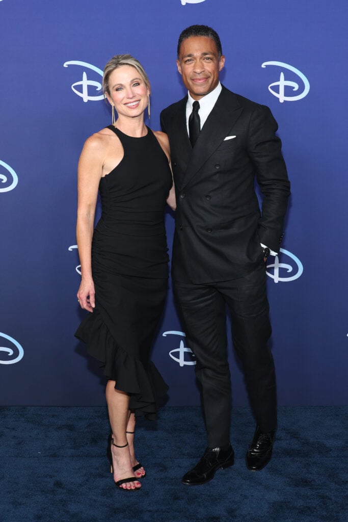 T.J. Holmes and Amy Robach at the 2022 Disney upfronts.
