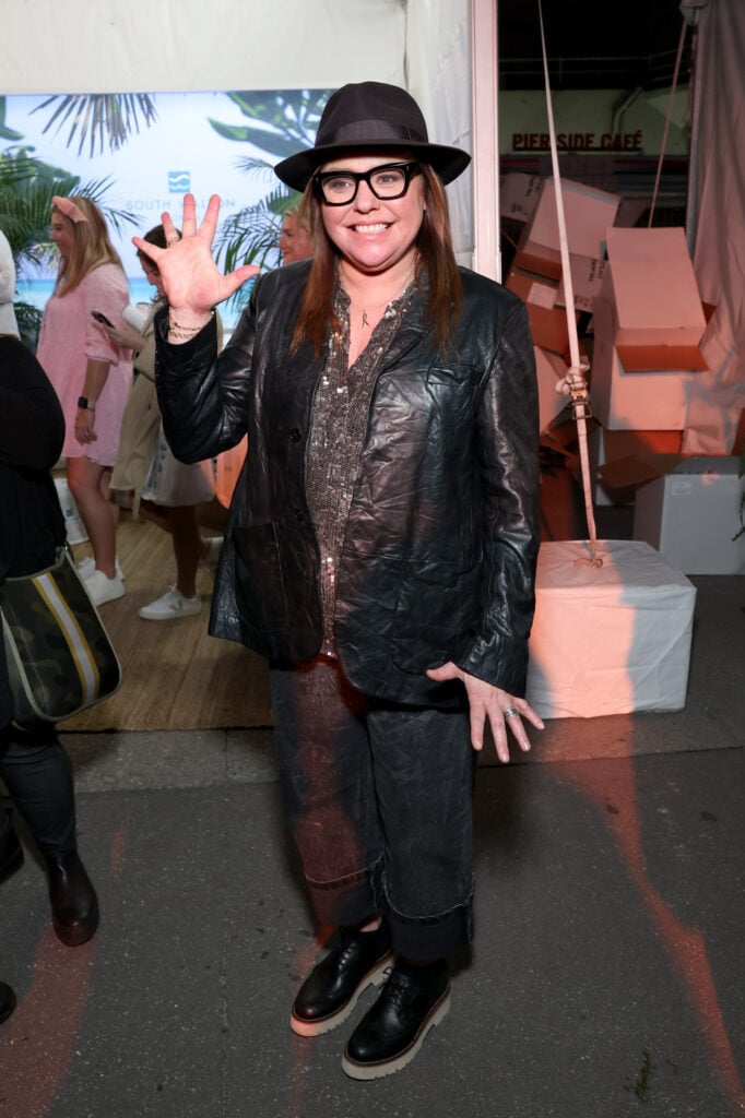 Rachael Ray wears a hat in October 2023.