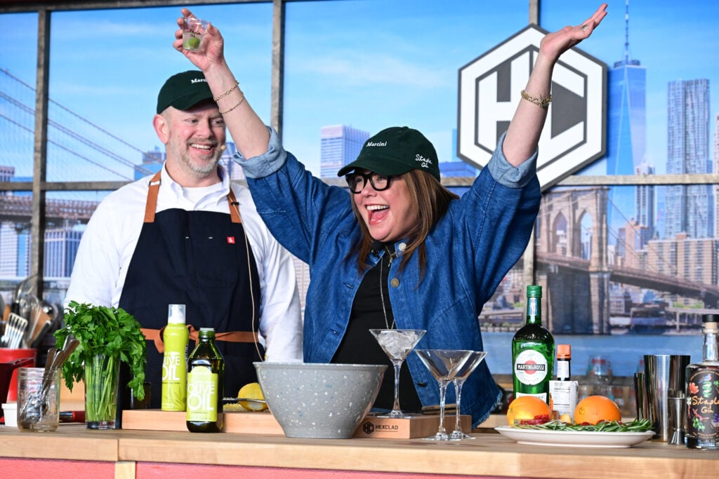 Rachael Ray looks triumphant in October 2023.