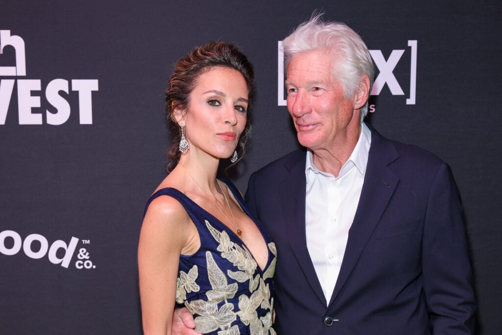 Alejandra Silva and Richard Gere in April 2025.