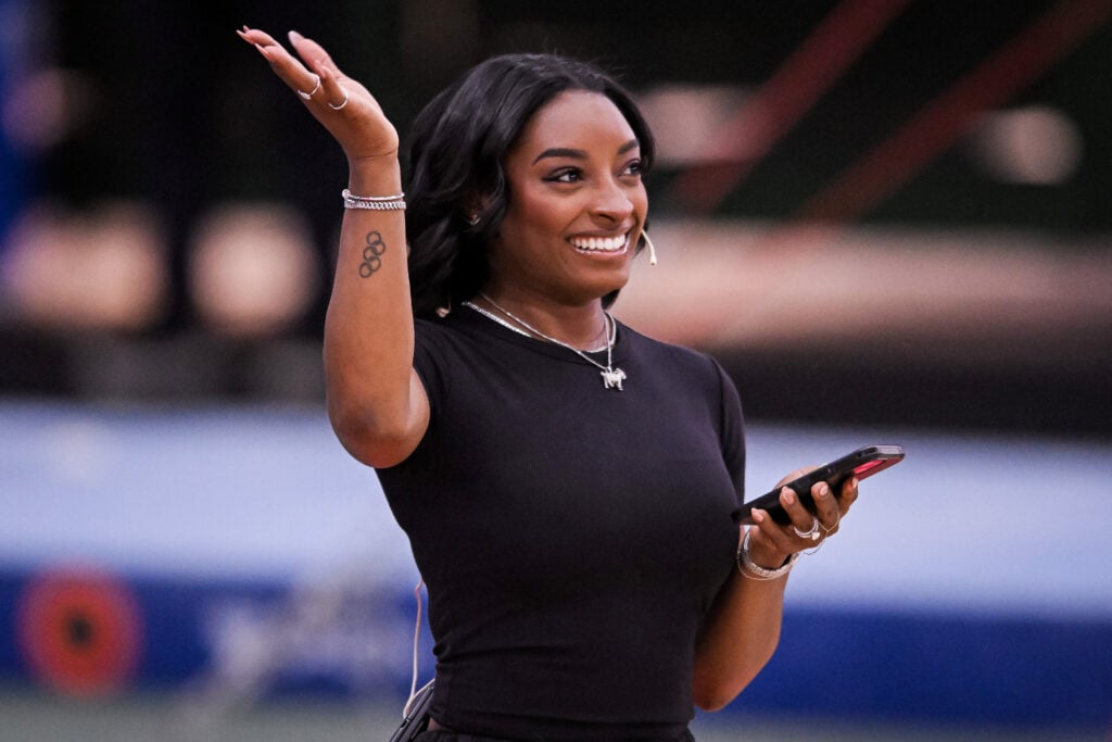 Simone Biles on October 9, 2025.