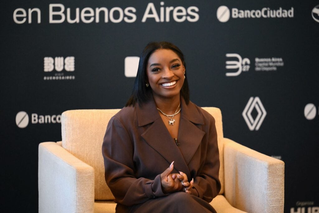 Simone Biles in early autumn 2025.