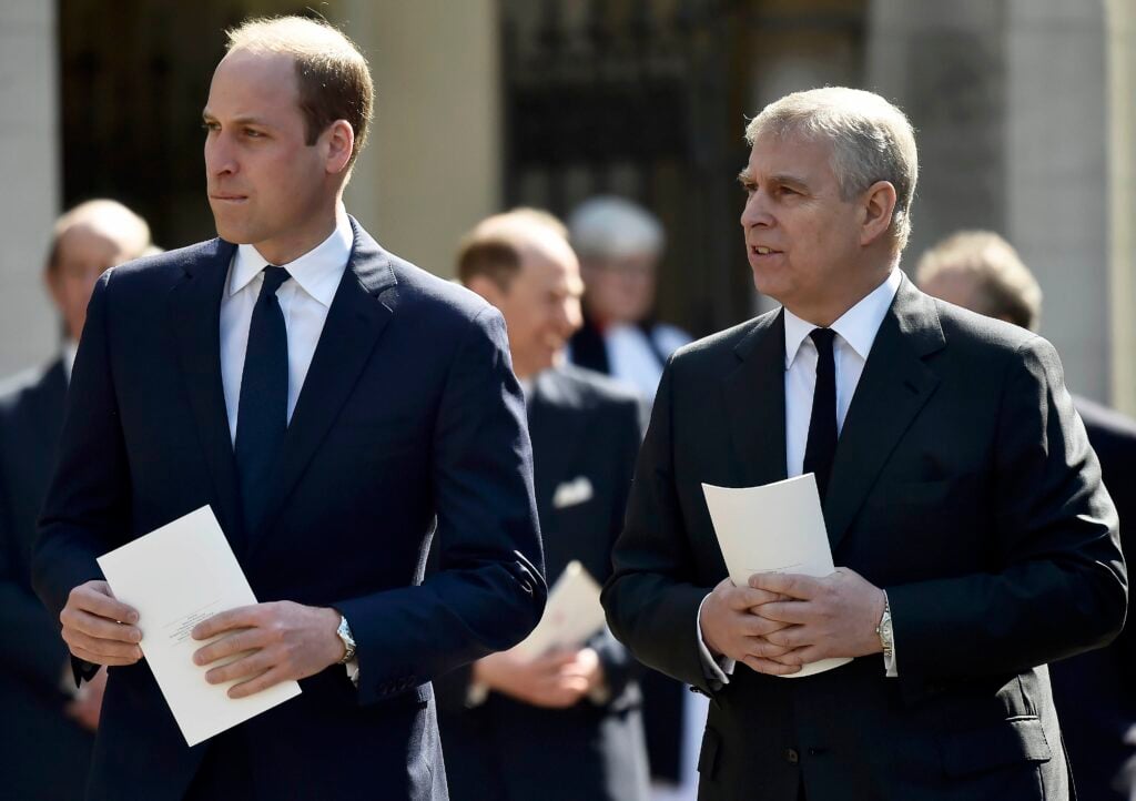 Prince William and Prince Andrew in 2017.