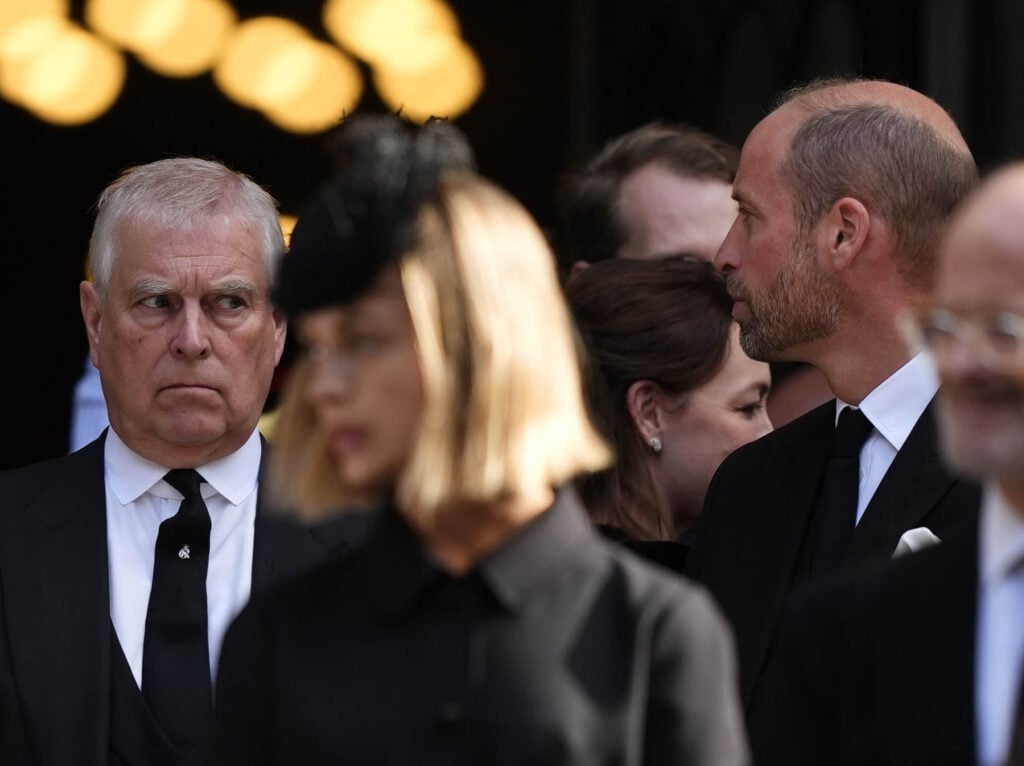 Prince Andrew and Prince William in September 2025.