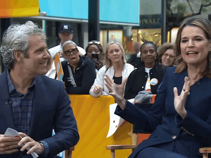 Andy Cohen and Savannah Guthrie.