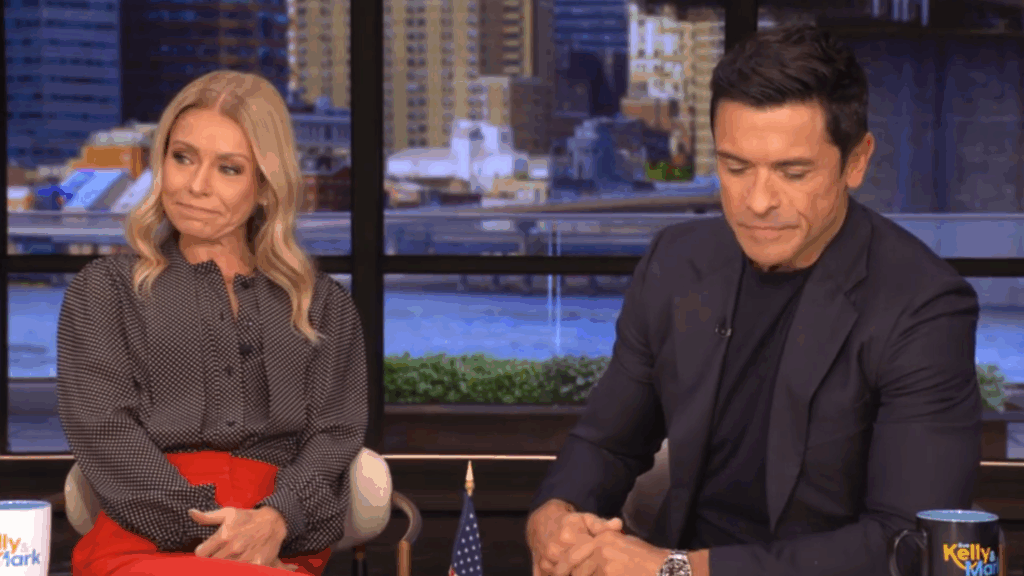 Kelly Ripa and Mark Consuelos in October 2025.