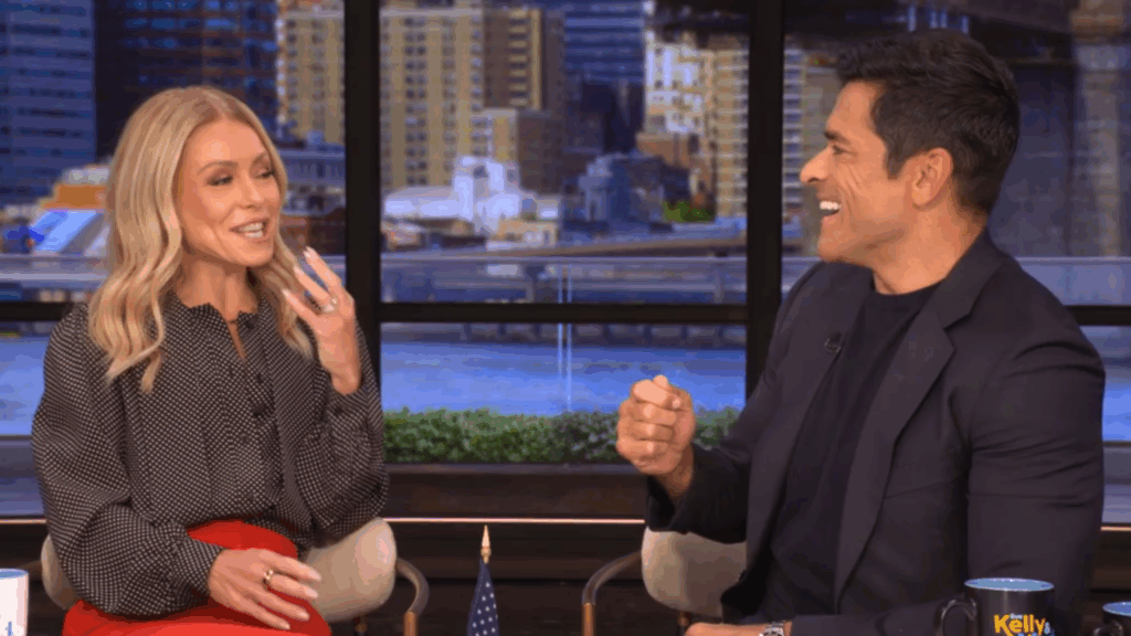 Kelly Ripa and Mark Consuelos in October 2025.