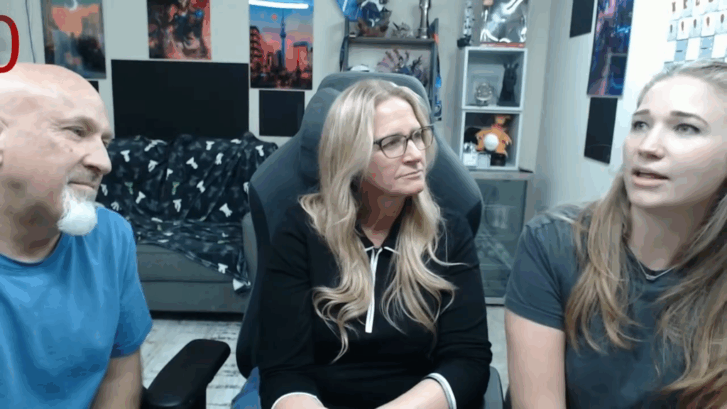 David Woolley, Christine Brown, and Mykelti Brown chat on Patreon.