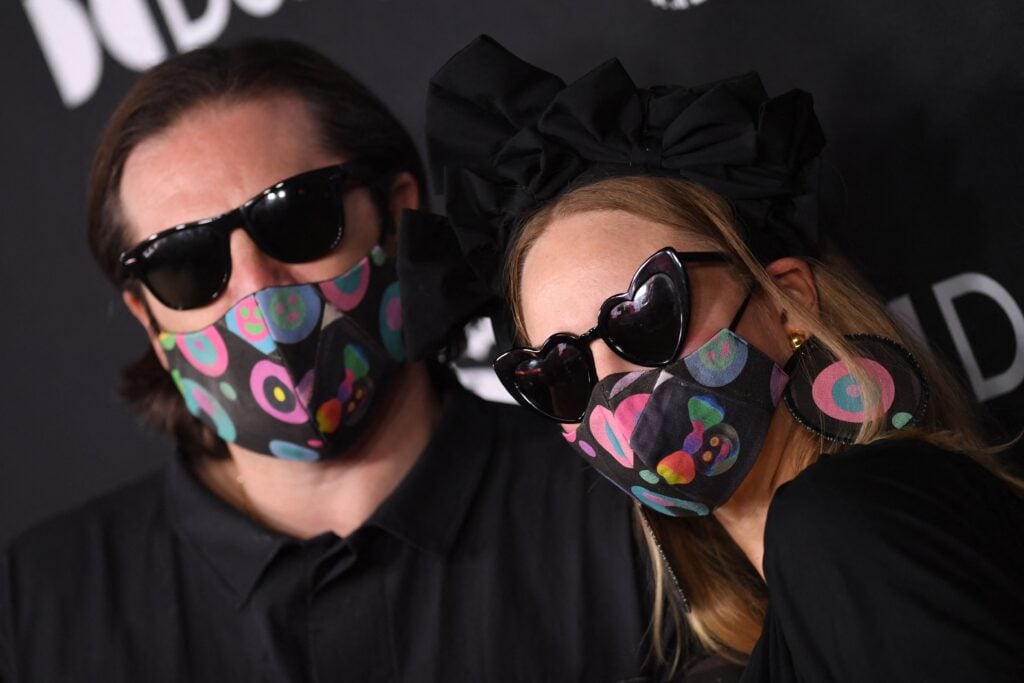 Sia and husband Dan Bernad in 2021.