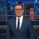 A screenshot from The Late Show with Stephen Colbert.