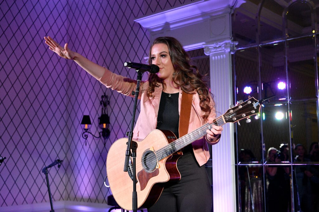 Musical Artist Maggie Baugh performs during Randi Rahm Fall Evolution presented by the TJ Martel Foundation at Empire Hotel on March 18, 2019 in New York City. 
