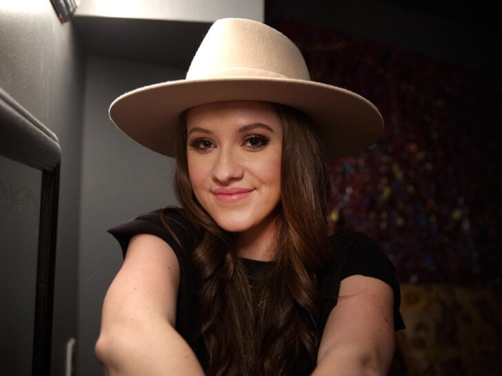 Singer & songwriter Maggie Baugh is seen backstage at 3rd & Lindsley on February 02, 2022 in Nashville, Tennessee.