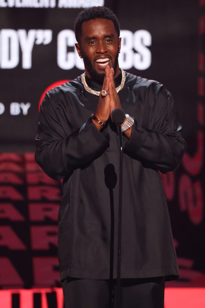 Honoree Sean âDiddyâ Combs accepts the BET Lifetime Achievement Award onstage during the 2022 BET Awards at Microsoft Theater on June 26, 2022 in Los Angeles, California. 