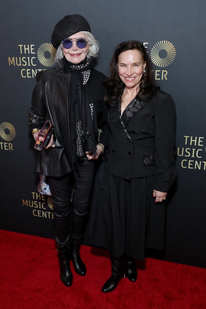 Merle Mullin and Susan Kendall attend Live at The Music Center: Concert Celebrating Jerry Moss, Co-Founder of A&M Records at The Music Center on January 14, 2023 in Los Angeles, California.