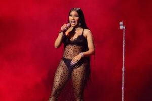 Host Nicki Minaj performs onstage during the 2023 MTV Video Music Awards at Prudential Center on September 12, 2023 in Newark, New Jersey.