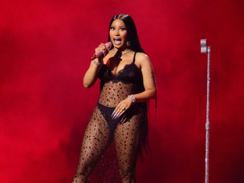 Host Nicki Minaj performs onstage during the 2023 MTV Video Music Awards at Prudential Center on September 12, 2023 in Newark, New Jersey.