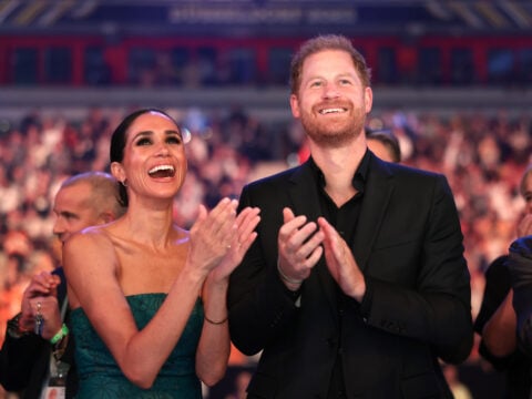 Prince Harry, Duke of Sussex, and Meghan, Duchess of Sussex attend the closing ceremony of the Invictus Games Düsseldorf 2023 at Merkur Spiel-Arena on September 16, 2023 in Duesseldorf, Germany.