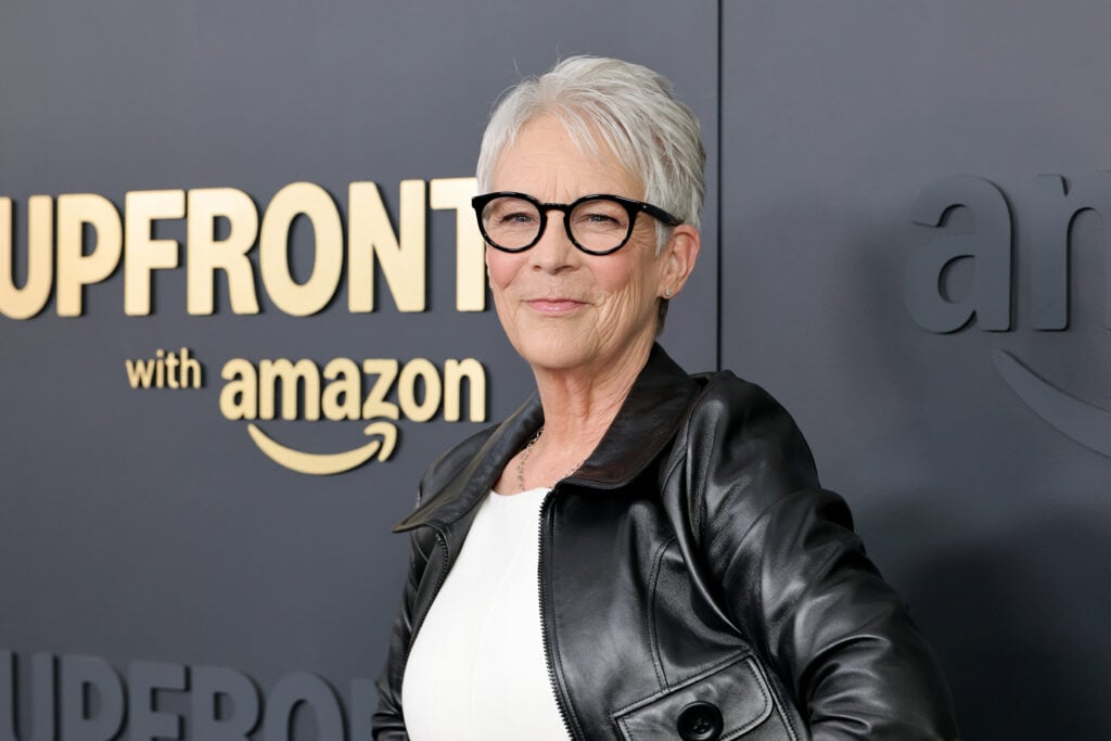 Jamie Lee Curtis attends the Amazon 2025 Upfront at Beacon Theatre on May 12, 2025 in New York City.