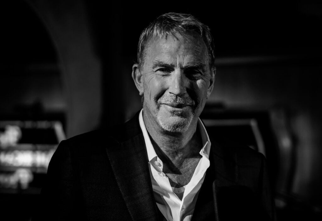 Kevin Costner attends History Channel's premiere event for "Kevin Costner's The West" at Desert 5 Spot on May 14, 2025 in Los Angeles, California.