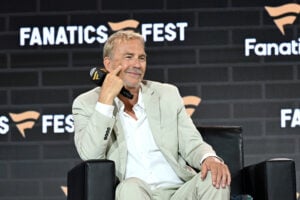 Kevin Costner speaks onstage at Fanatics Fest NYC 2025 at Javits Center on June 20, 2025 in New York City.