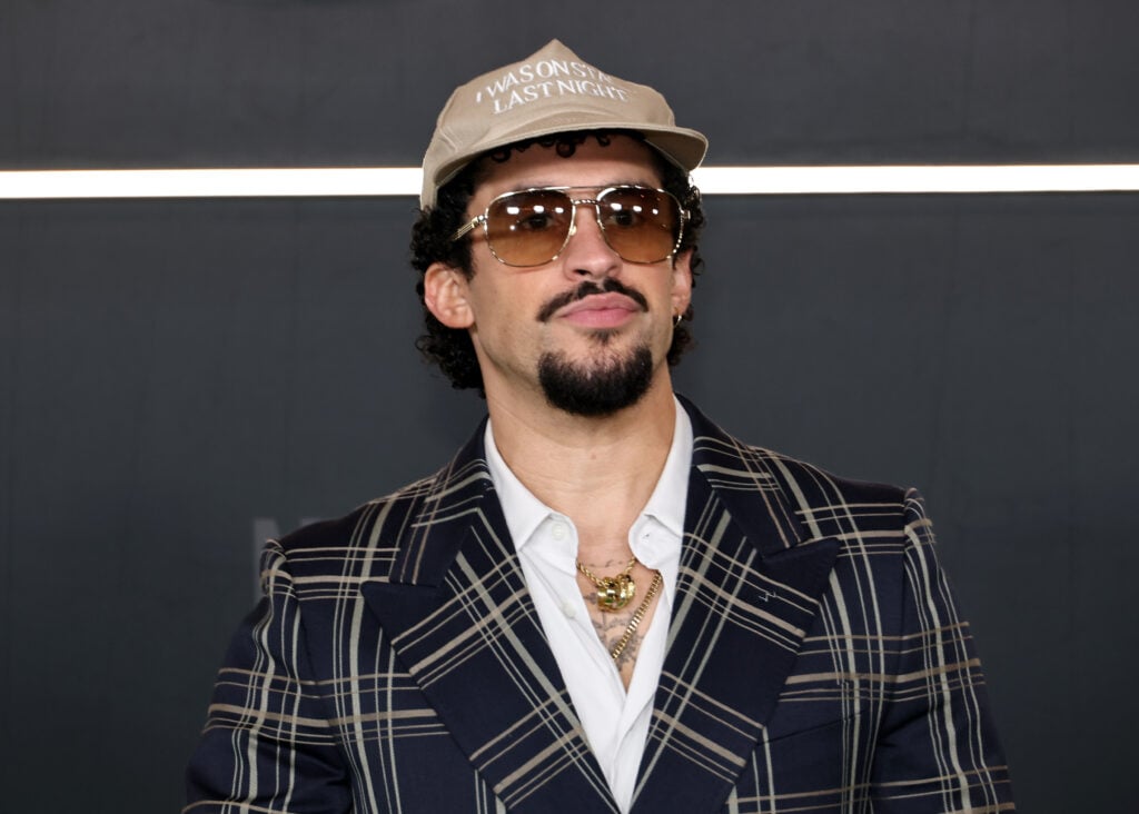 Bad Bunny attends Netflix's "Happy Gilmore 2" New York Premiere at Jazz at Lincoln Center on July 21, 2025 in New York City.