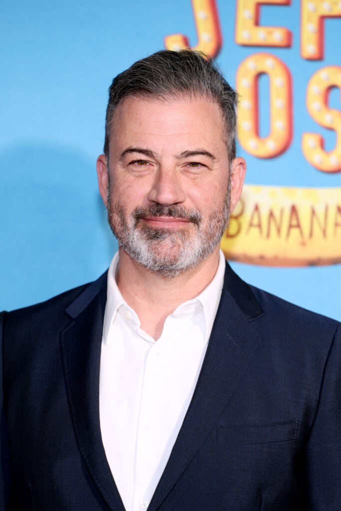 Jimmy Kimmel attends "Jeff Ross: Take A Banana For The Ride" Broadway Opening Night at Nederlander Theatre on August 18, 2025 in New York City.