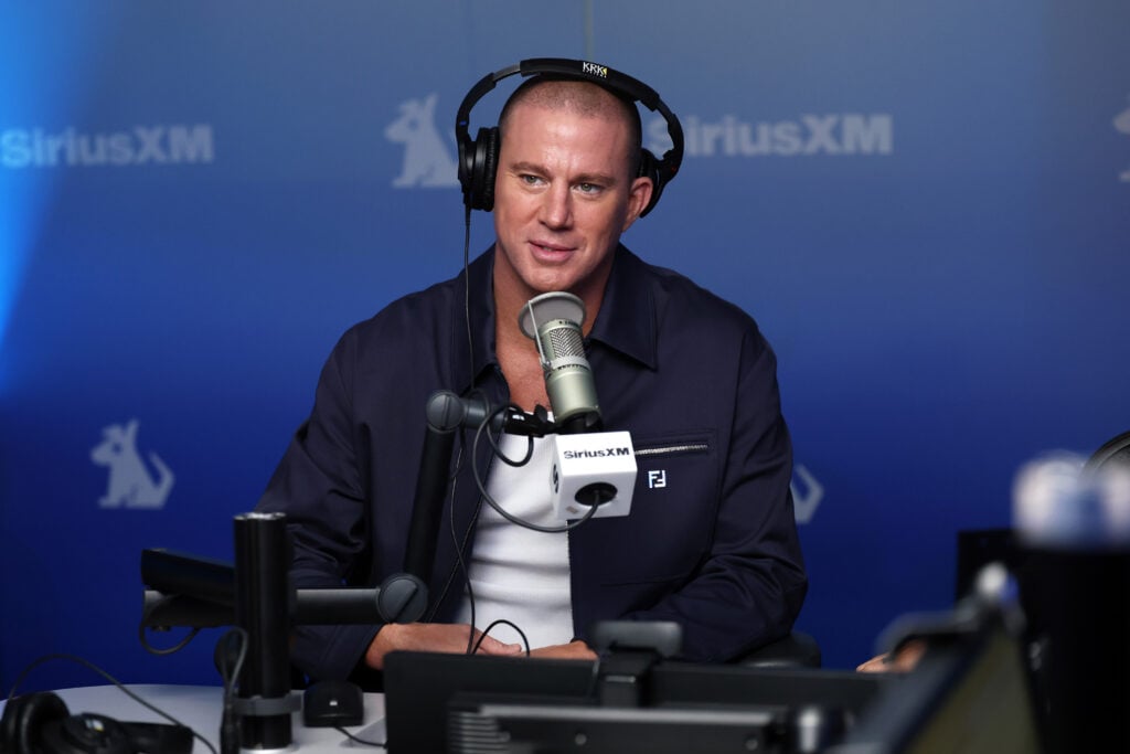 Channing Tatum visits the SiriusXM Studios on October 06, 2025 in New York City. 