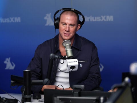 Channing Tatum visits the SiriusXM Studios on October 06, 2025 in New York City.