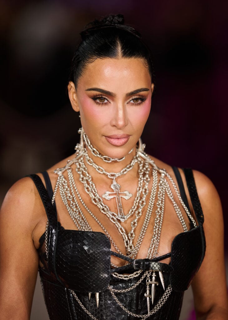 Kim Kardashian attends the "All's Fair" London Premiere at Odeon Luxe Leicester Square on October 22, 2025 in London, England.